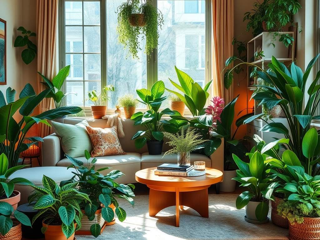Rośliny do salonu: jak dopasować gatunki i pielęgnację do przestrzeni i warunków świetlnych