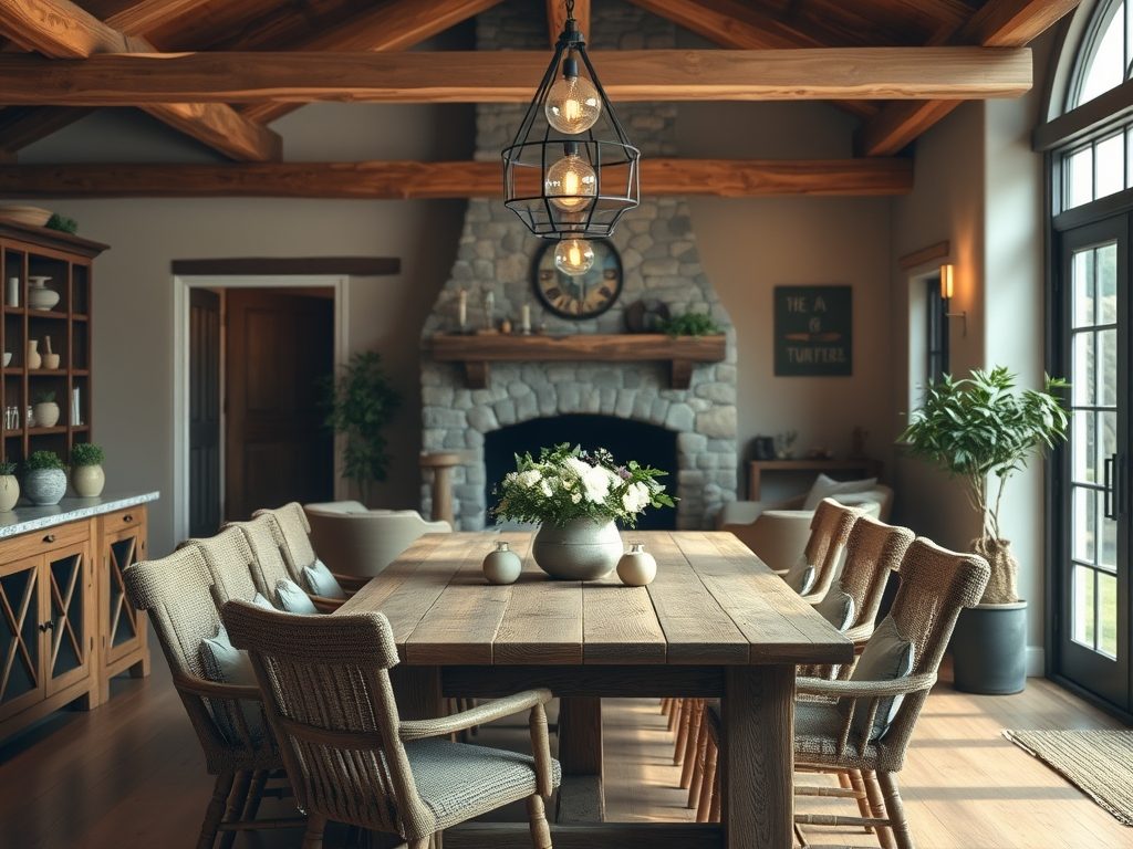 Styl farmhouse we wnętrzach: jak łączyć rustykalny urok z nowoczesną funkcjonalnością