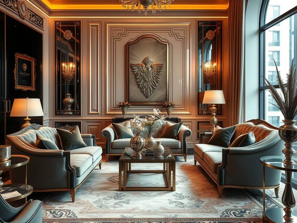 Styl glamour we wnętrzach: jak łączyć luksus, blask i funkcjonalność bez przesady