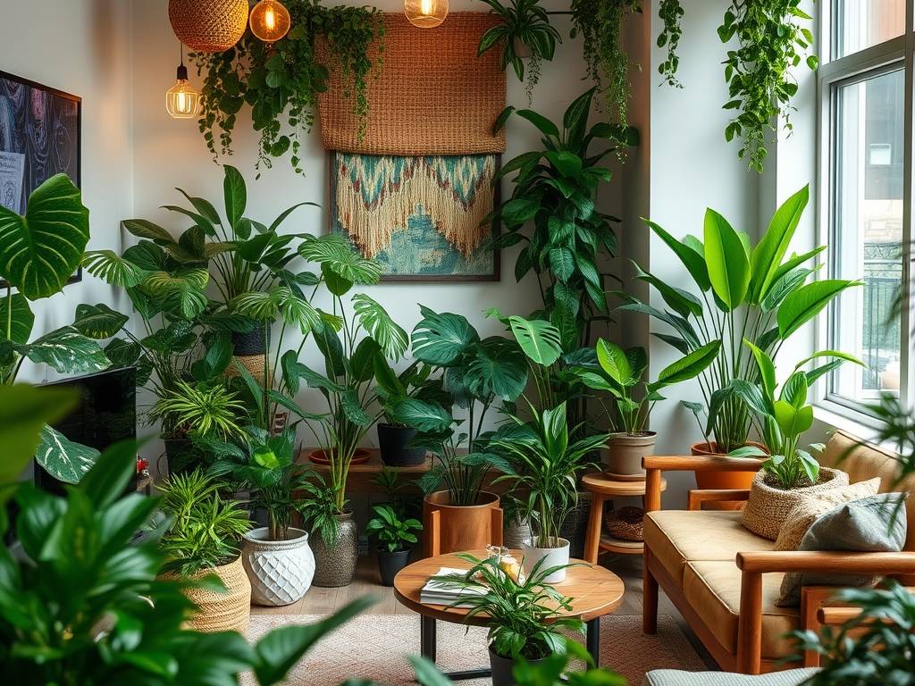Salon urban jungle: jak stworzyć spójną i relaksującą miejską dżunglę z roślin i naturalnych materiałów