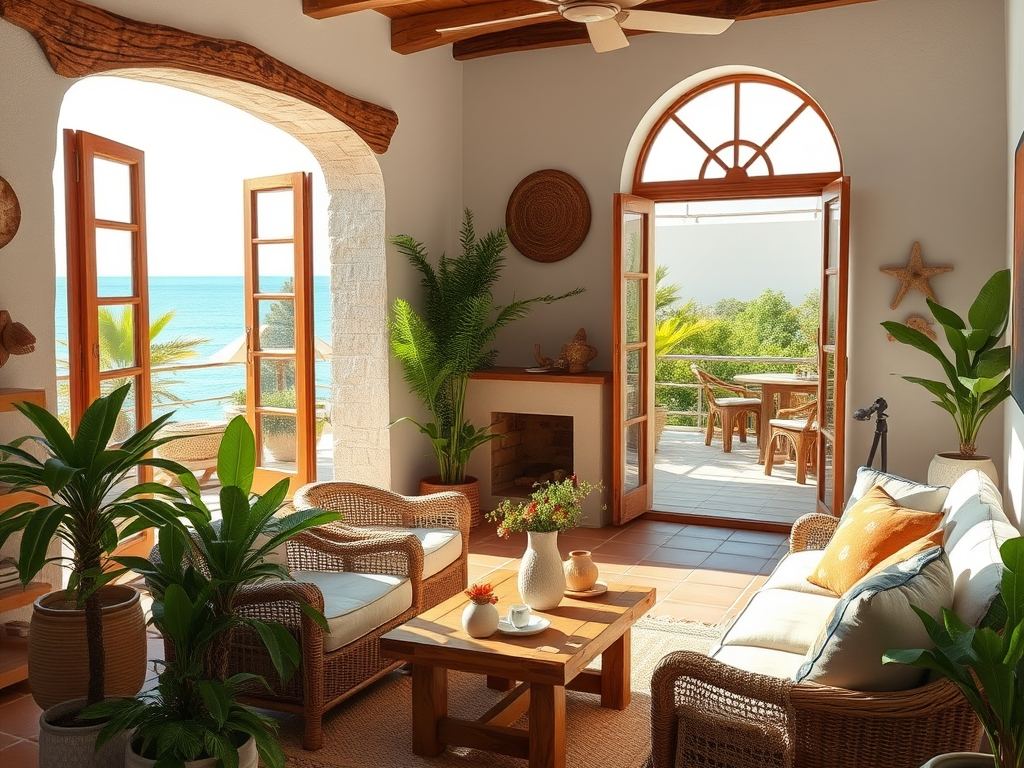 Styl śródziemnomorski we wnętrzach: jak łączyć naturalność, kolory i funkcjonalność dla wakacyjnej atmosfery